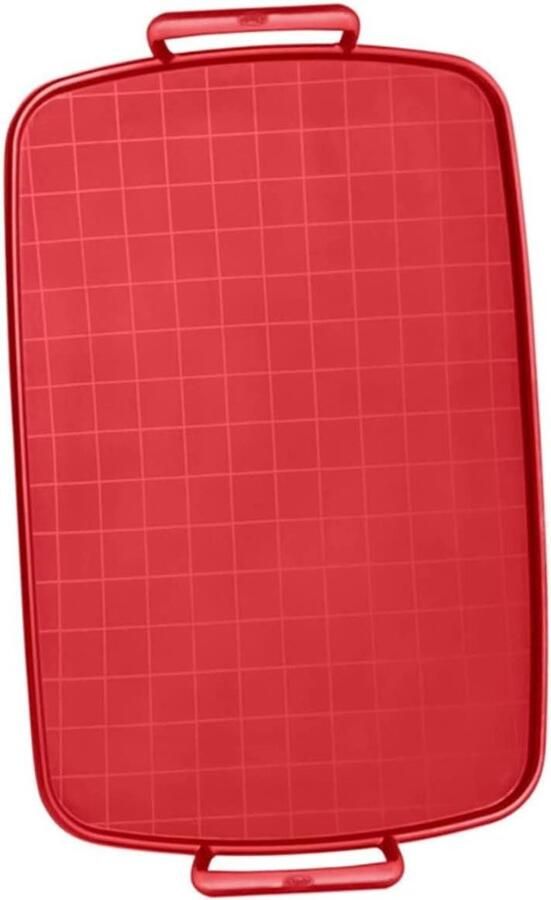 Magnetron bakplaat Bakvorm grill Bakken en grillen Hittebestendig siliconen 36x22cm Rood