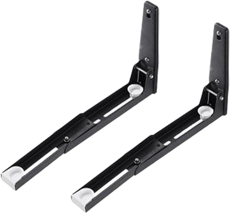 Magnetron Beugel Oven Plank Keuken Opslag Opvouwbaar Roestvrij Staal 8 X 8.5 Inch Zwart