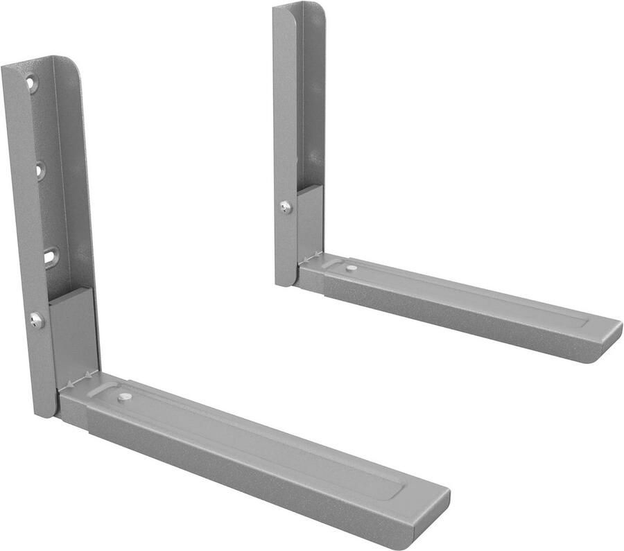 Magnetron Beugels Wandsteunen Oven Keuken Opruimen Verstelbare Arm Tot 45 cm Zilver