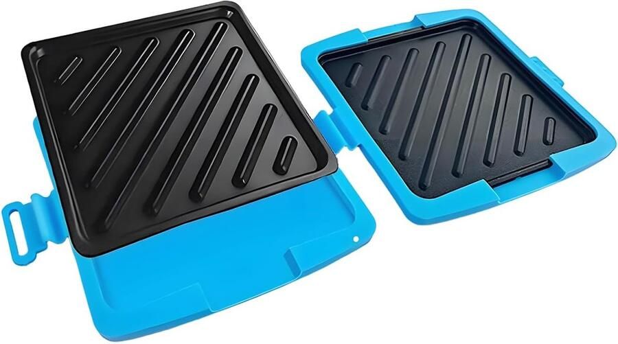Magnetron Grill Tosti Maker Snelle Maaltijden Vaatwasmachinebestendig 4D x 17W x 4H cm Blauw