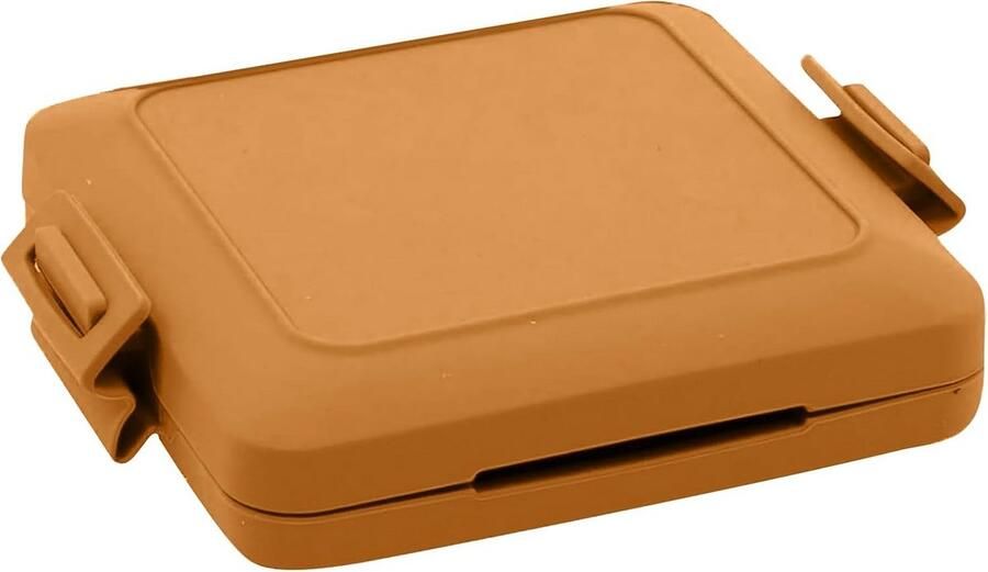 Magnetron Broodjesmaker Toastie Maker Grill Snelle Lunch Antiaanbaklaag 17x14x3 cm Rood