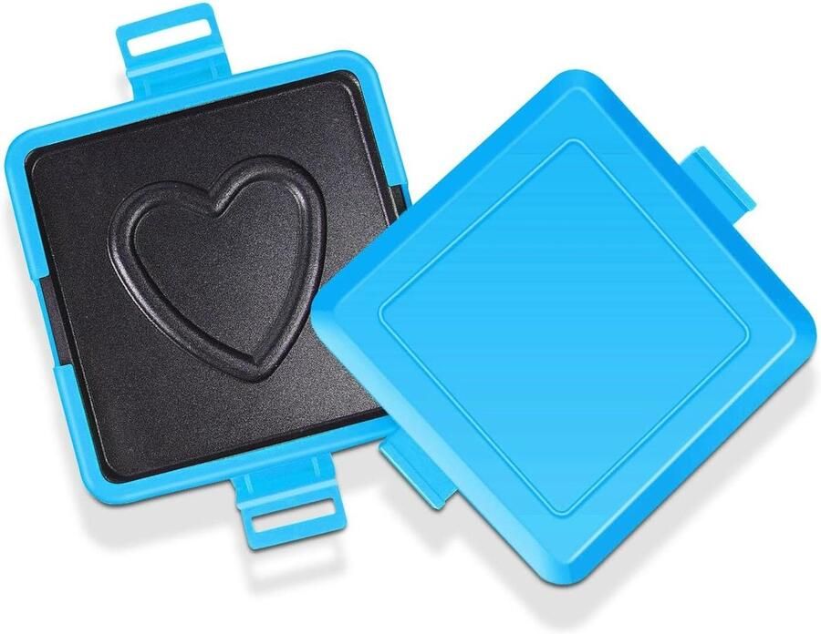 Magnetron Broodrooster Sandwich Panini Maker Snelle Ontbijtjes Maken Niet-elektrisch Koken 17 cm breed Blauw