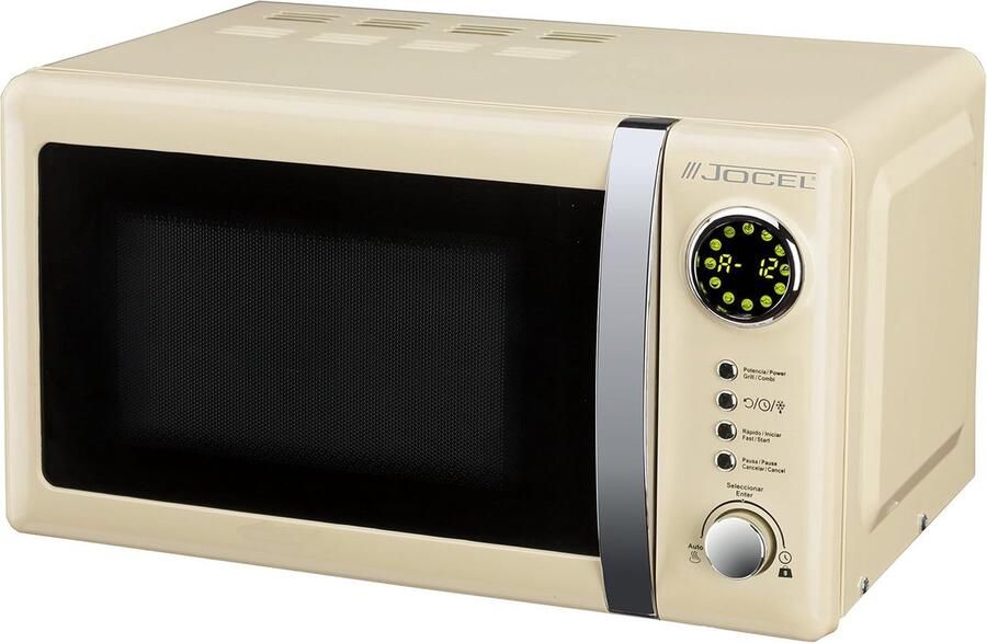 Magnetron Compacte Oven Snelle Maaltijden Met Grill Functie 20 Liter Capaciteit Beige