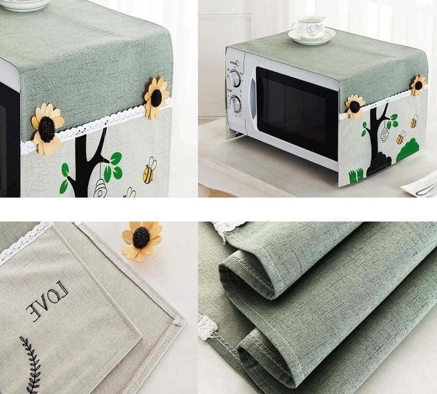 Magnetron Cover Magnetron Oven Protector Keuken Bescherming Pastorale Stijl Waterdicht C
