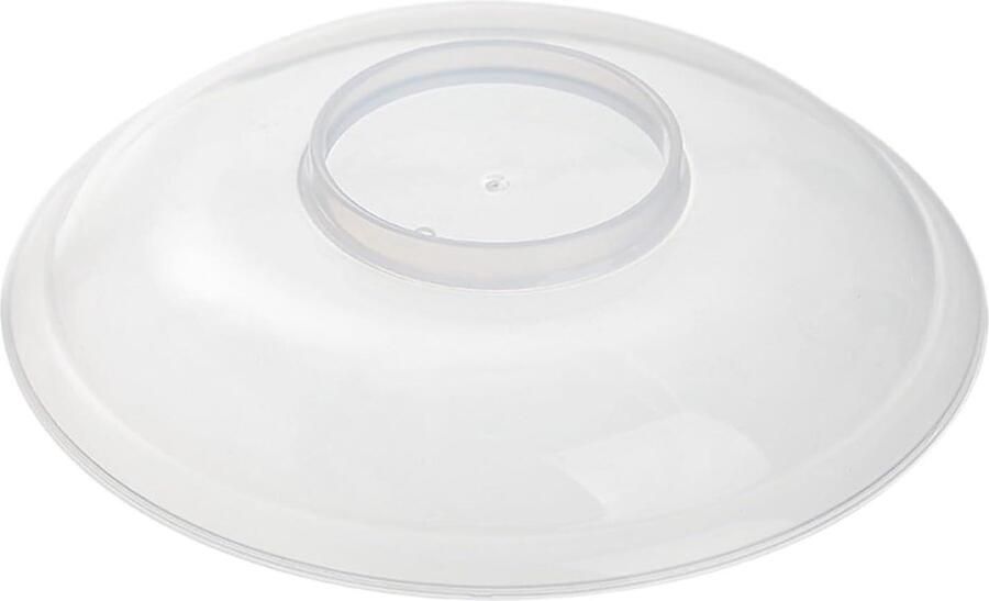 Magnetron Deksel Antispat Deksel Voedsel Opwarmen Met Stoom Vent 21 cm Groot Transparant