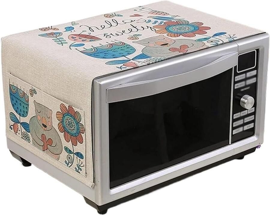 Magnetron Deksel Keukenhoes Opbergvakken Keuken Organisatie Beschermt Tegen Vuil 35x95cm Grijs