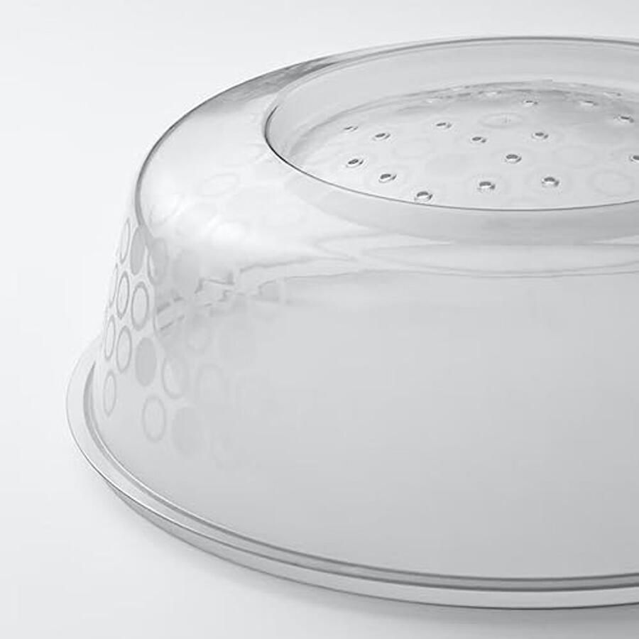 Magnetron Deksel Magnetron Spatdeksel Voedsel Opwarmen Ventilatie Openingen 26 cm Diameter Wit
