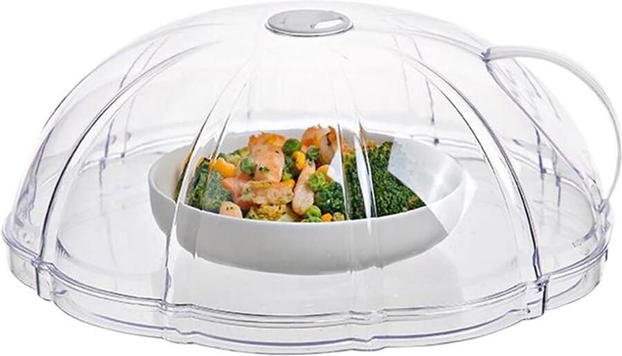 Magnetron Deksel Ovenschaal Beschermer Schoon Koken Hittebestendig Transparant 27.5 x 27.5 cm Transparant