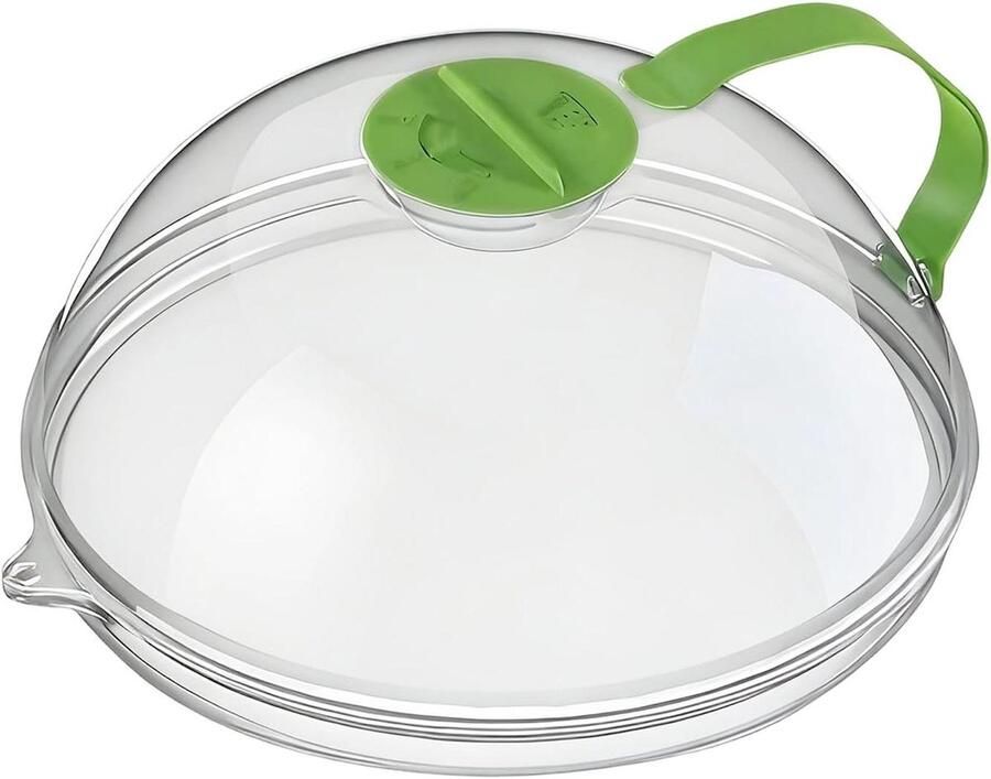 Magnetron Deksel Spatbescherming Keuken Schoon Koken Met Stoomventilatie 27 x 11 cm Groen