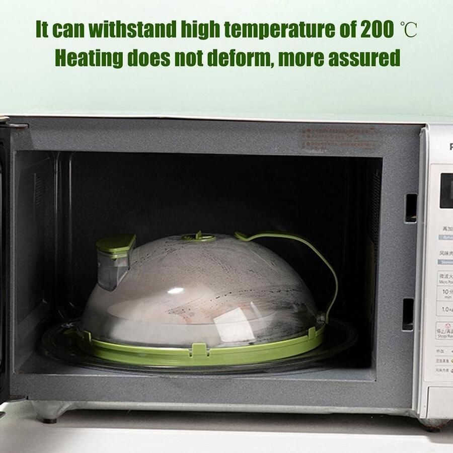 Magnetron Deksel Spatbescherming Oliebestendige Voedselafdekking met Ventilatie voor Oven
