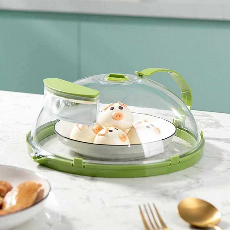 Magnetron Deksel Spatbescherming Oliebestendige Voedselafdekking met Ventilatie voor Oven