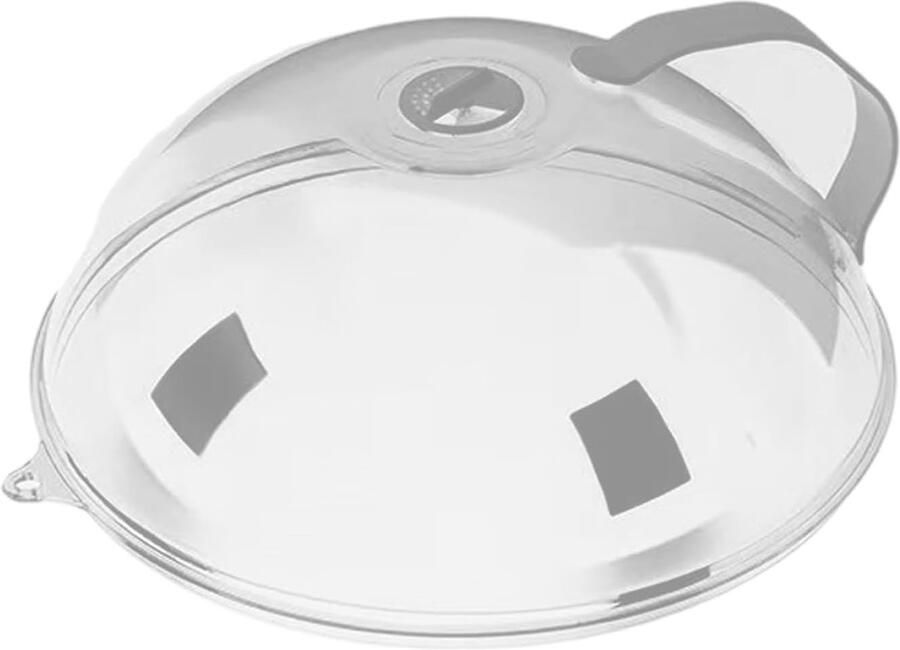 Magnetron Deksel Spatbescherming Voedsel Opwarmen Hittebestendig Materiaal 23cm Diameter Transparant