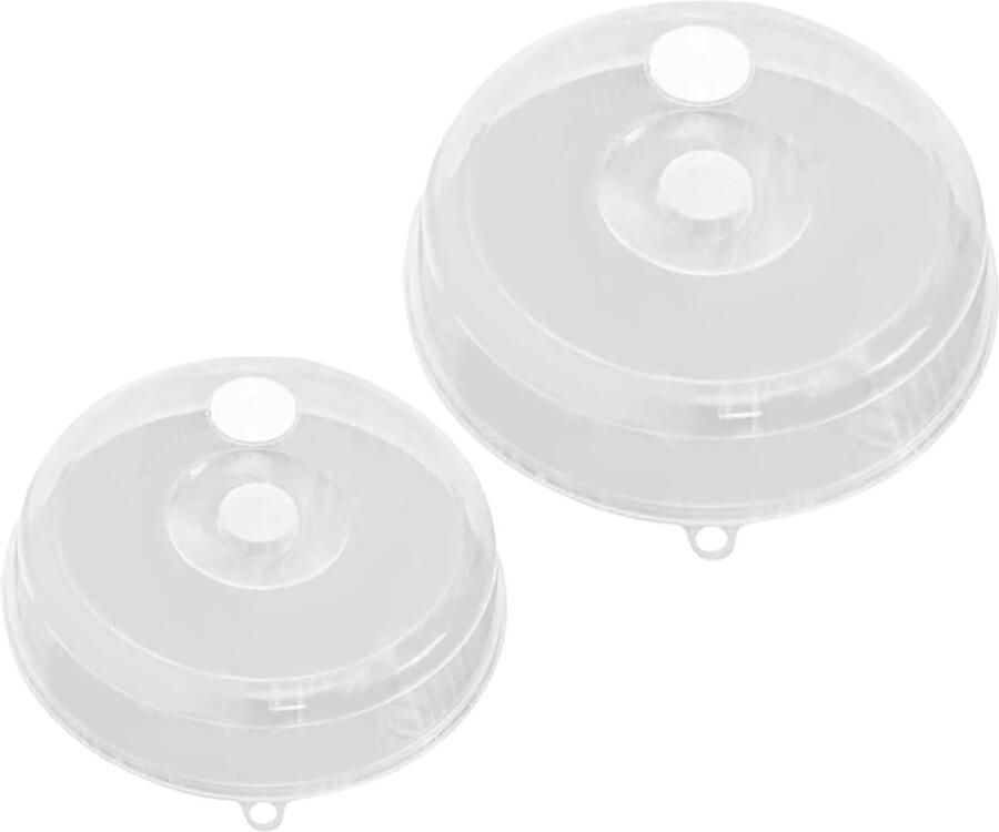 Magnetron deksel Spatdeksel bord Voedsel opwarmen Ventilatie gaten 21 x 18 cm Transparant