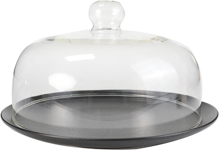 Magnetron Deksel Spatdeksel Glazen Deksel Voedsel Opwarmen Stoomopeningen 22 cm Transparant