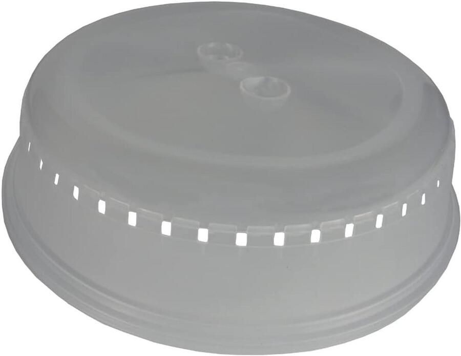 Magnetron Deksel Spatdeksel Keuken Voedsel Opwarmen Met Stoomuitlaat 26.5 cm Diameter Transparant