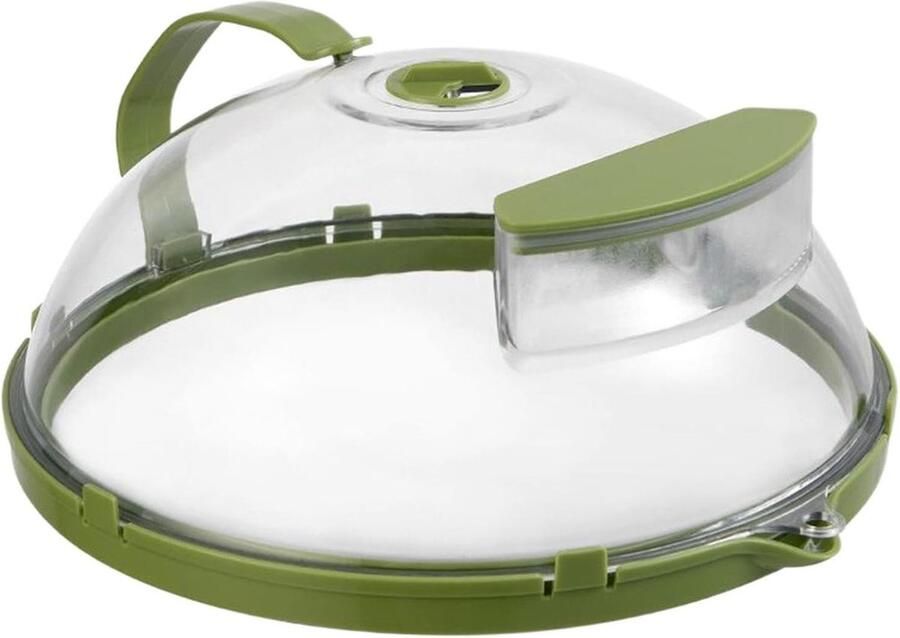 Magnetron Deksel Spatdeksel Kookdeksel Voedsel Opwarmen Houdt Stoom Vast 28 cm Diameter Groen