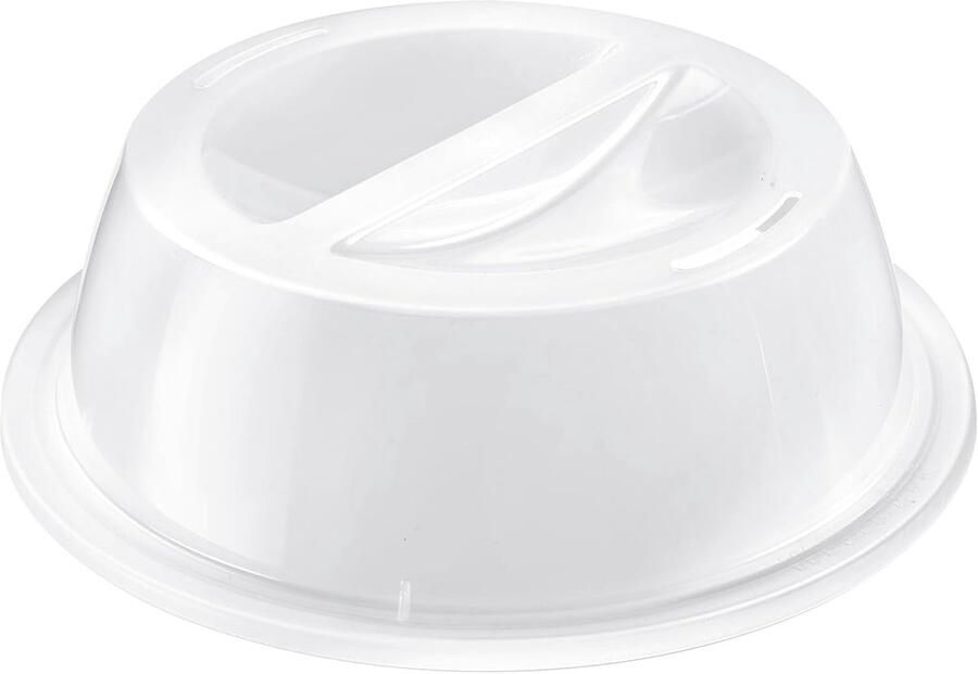 Magnetron Deksel Spatdeksel Opwarmen Schoon Magnetron Gebruik Vaatwasserbestendig Diameter 27.5 cm Wit