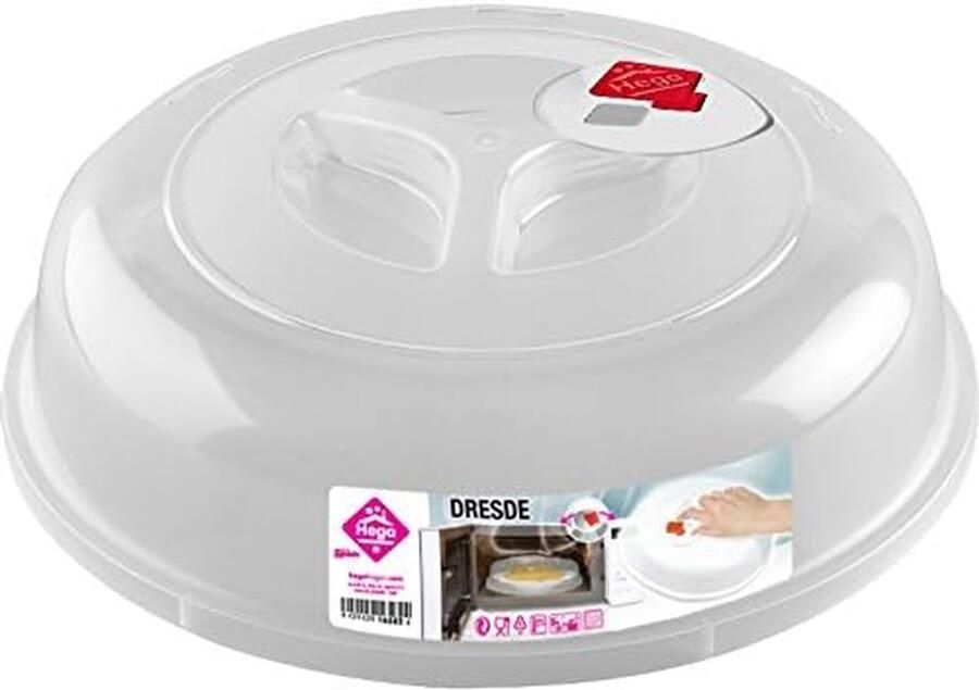 Magnetron Deksel Spatscherm Deksel Voedsel Opwarmen Met Ventiel 26.2 cm Diameter Transparant