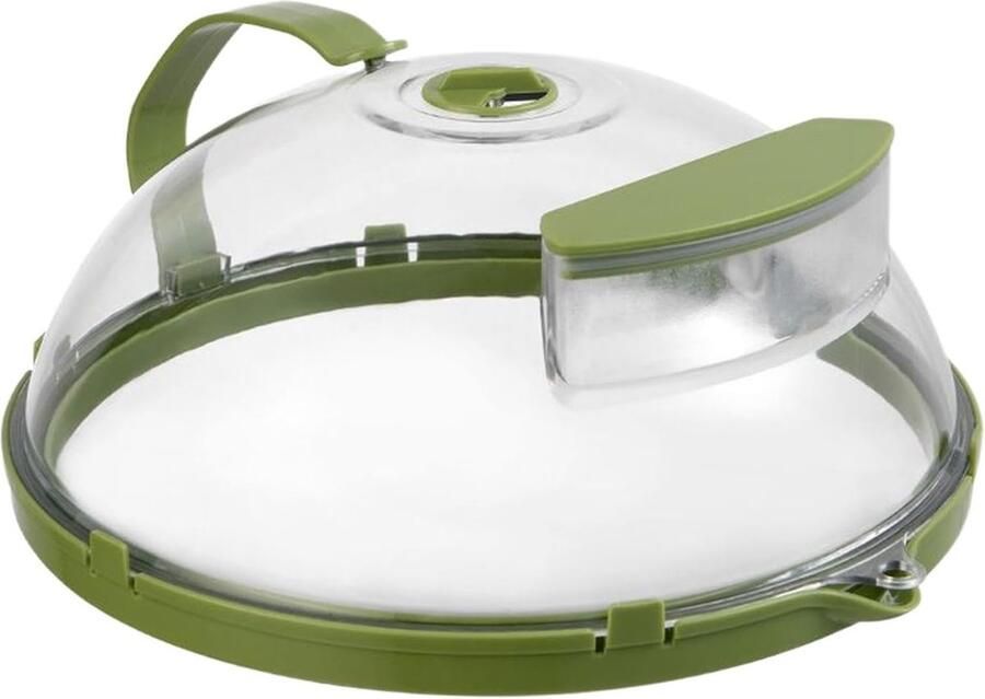 Magnetron Deksel Voedsel Beschermer Schoon Koken Ingebouwd Stoom Systeem 25.5 cm Rond Groen