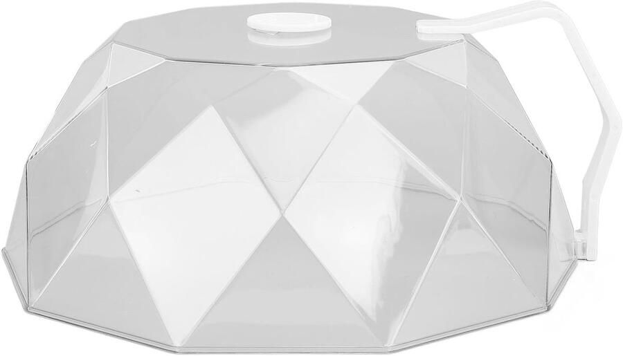 Magnetron Deksel Voedsel Beschermer Schoon Koken Verstelbare Ventilatie 26 x 11 cm Wit