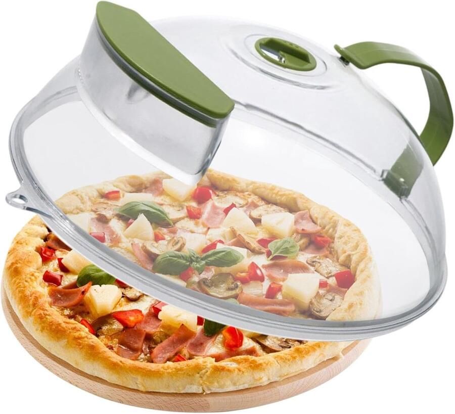 Magnetron Deksel Voedsel Cover Schoon Opwarmen Met Stoomfunctie 27 cm Transparant