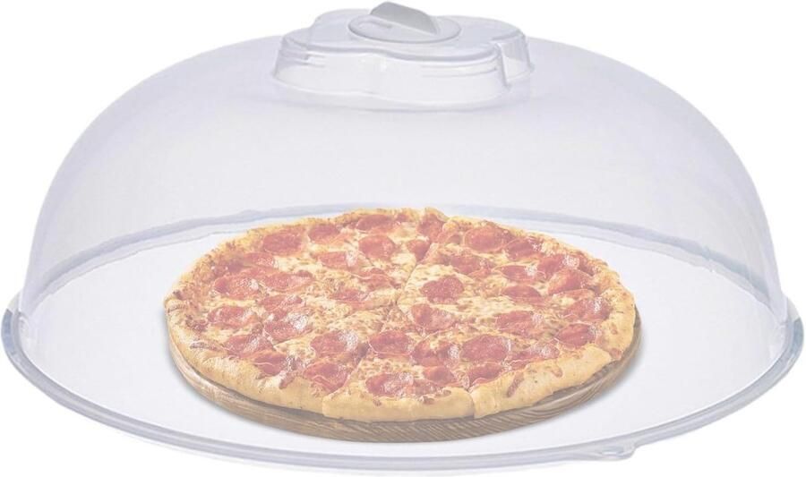 Magnetron Deksel Voedselafdekking Maaltijd Opwarmen Verstelbare Stoomuitlaat 22 cm Diameter Transparant