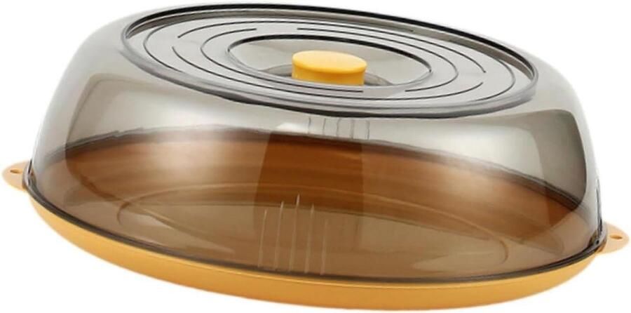 Magnetron Deksel Voedseldeksel Eten Opwarmen Met Handvat 28 cm Diameter Transparant