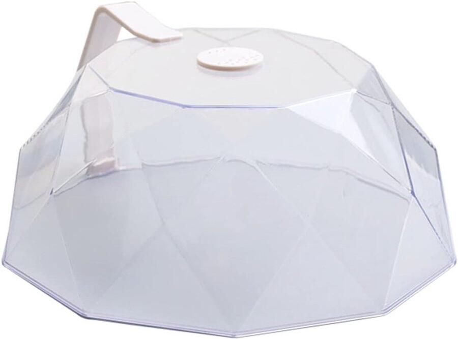 Magnetron Deksel Voedselhoes Spatvrij Koken 360 Graden Bescherming 30 x 27 x 13 cm Wit