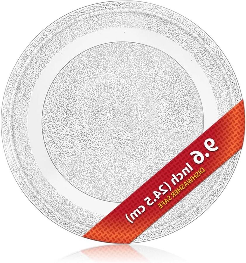 Magnetron Draaiplateau Glazen Plaat Oven Reparatie Hittebestendig Glas 245 cm Diameter Transparant