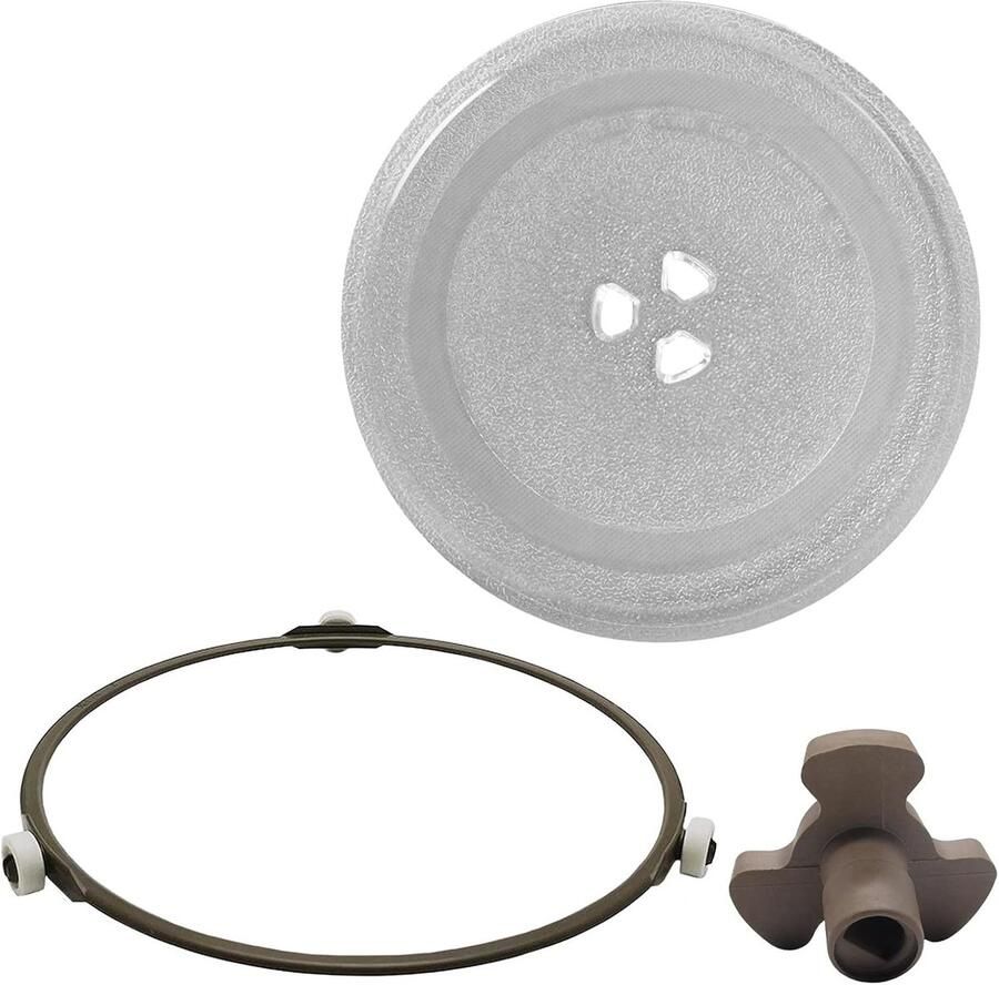 Magnetron Draaiplateau Glazen Schijf Eten Opwarmen Verstevigd Glas 25.5 cm Transparant