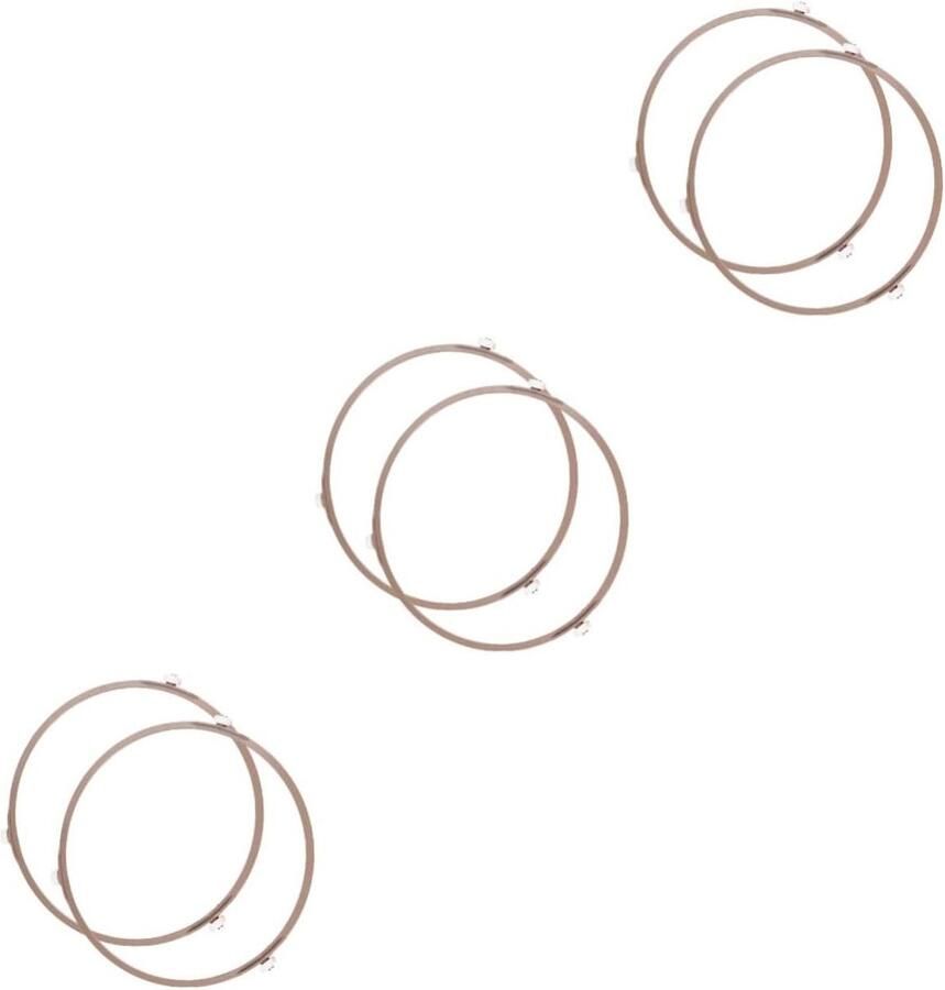 Magnetron Draaiplateau Oven Ring Gelijkmatig Koken Stabiele Steun 3 Sets Grijs