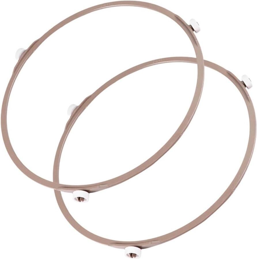 Magnetron Draaiplateau Oven Ring Gelijkmatige Verwarming Stabiel PP Materiaal 2 Stuks Zoals Getoond