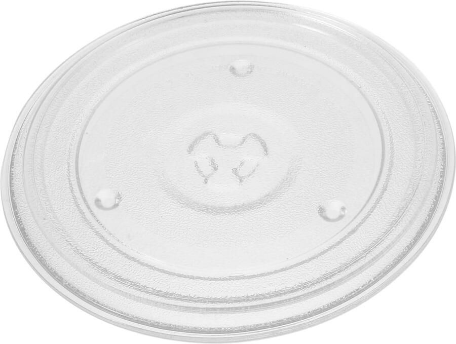 Magnetron Draaiplateau Oven Schijf Gelijkmatig Verwarmen Set van Twee 24 cm Diameter Transparant