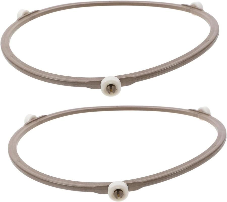 Magnetron Draaiplateau Ring Oven Rolhouder Gelijkmatig Opwarmen Drie Rollen Stabiliteit 18.9 cm diameter Wit