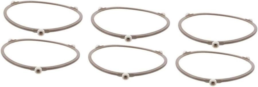 Magnetron Draaiplateau Ring Oven Rolhouder Gelijkmatig Verwarmen Universeel Geschikt 3 Sets Wit