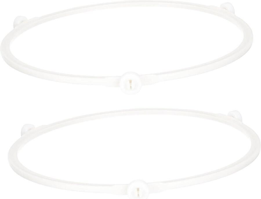 Magnetron Draaiplateau Ring Oven Rolhouder Magnetron Reparatie Temperatuurbestendig Materiaal 17.8 cm Diameter Wit