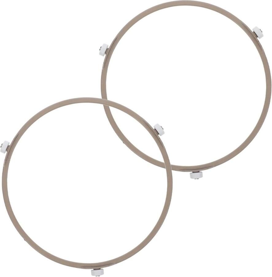 Magnetron Draaischijf Ring Oven Ondersteuning Gelijkmatig Verwarmen Hittebestendig Kunststof 22 cm Diameter Goud