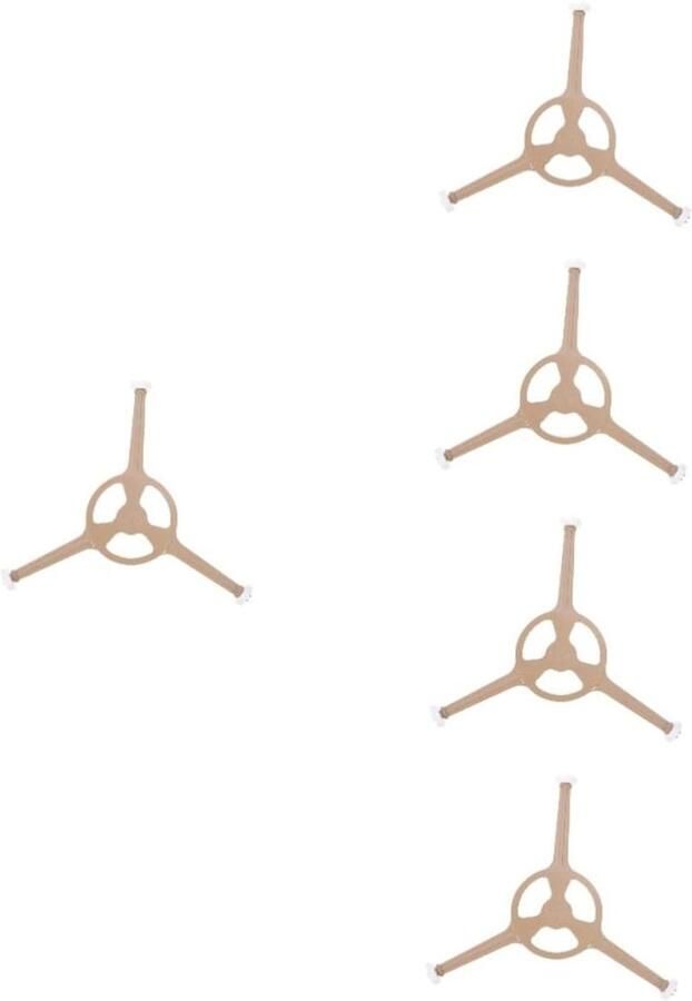 Magnetron Draaitafel Ondersteuning Oven Tripod Gelijkmatig Verwarmen Met Wielgeleiders 17 cm Grijs