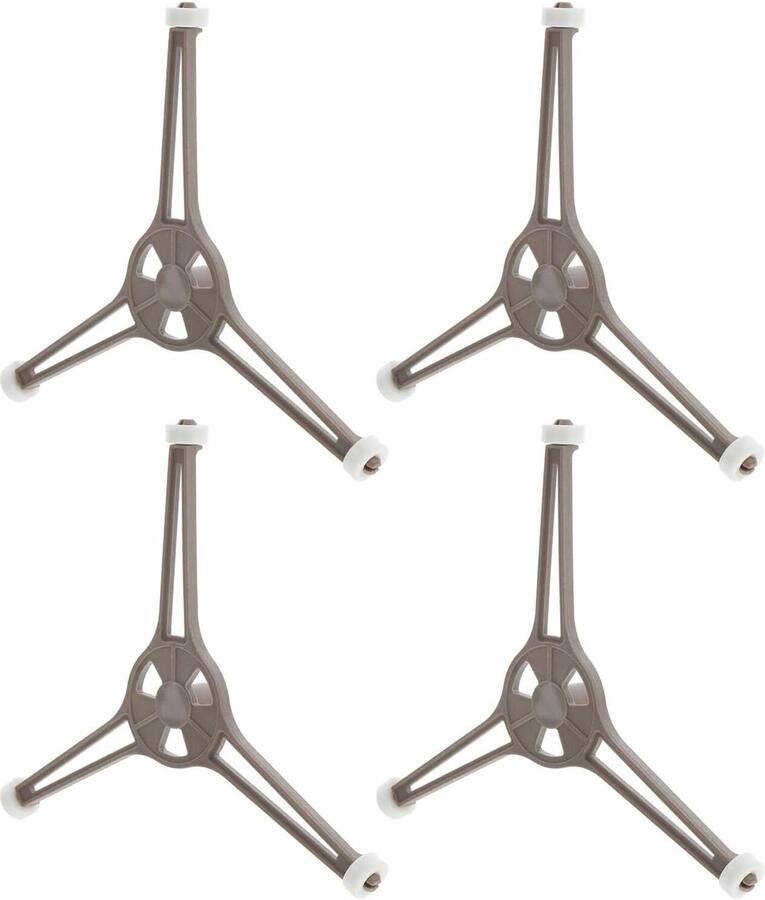 Magnetron Draaitafel Ring Oven Draaiplateau Gelijkmatig Verwarmen Set van 4 stuks 16 cm diameter Meerkleurig