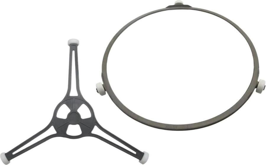 Magnetron Draaitafel Ring Oven Tray Houder Gelijkmatig Verwarmen Stabiele Ondersteuning 17.8 cm Diameter Wit