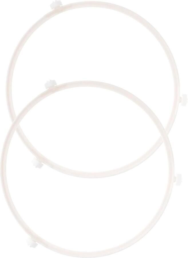 Magnetron Draaitafel Ringen Draaiplateau Ondersteuning Oven Reparatie Drie Rollen Ontwerp 19.5 cm Diameter Zwart