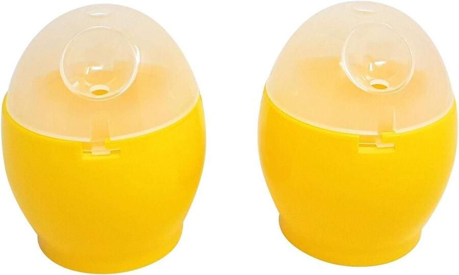 Magnetron Ei Maker Stroper Set Snel Ontbijt Maken BPA Vrij Acryl Set van 2 Transparant