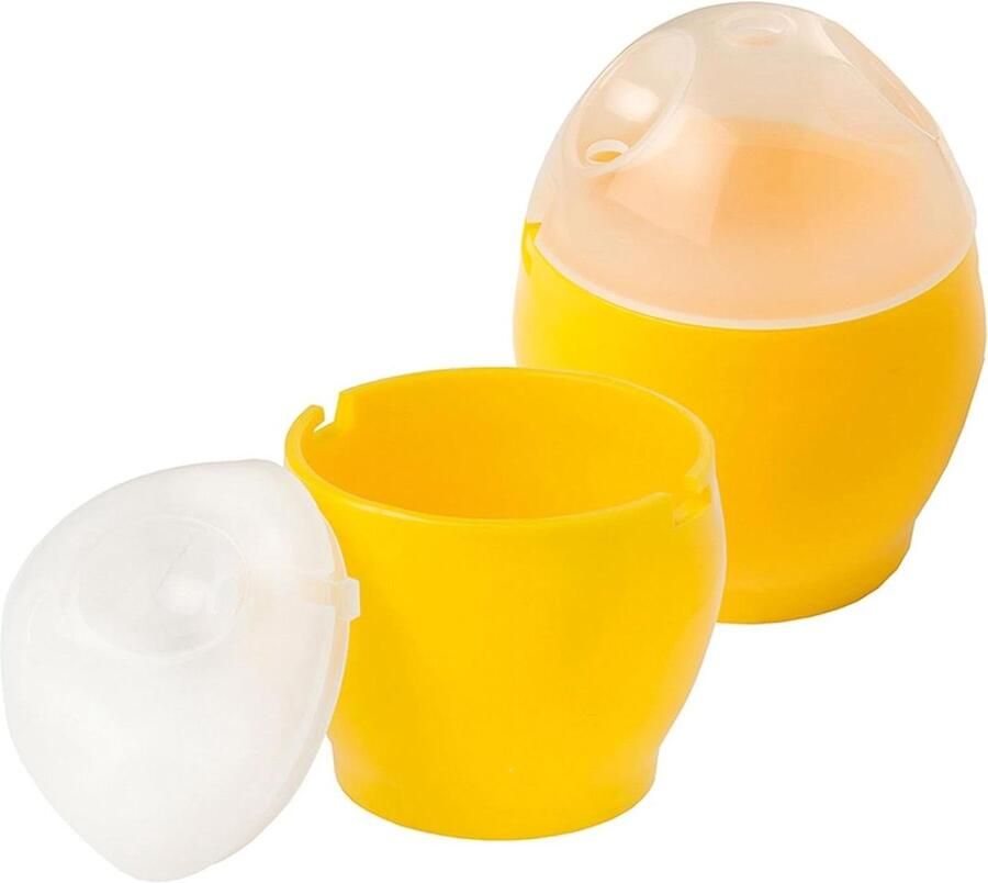 Magnetron Ei Stropers Eierkoker Set Snel Eieren Koken Dubbele Houder 15.7 x 7.39 x 7.11 cm