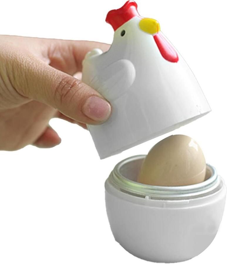 Magnetron Eierketel Rapid Egg Steamer Ei-vormige Magnetron Hardboiled Egg Maker Magnetron Cooker Ei Stroper Creatief & Efficiënt Voor Snel Ontbijt