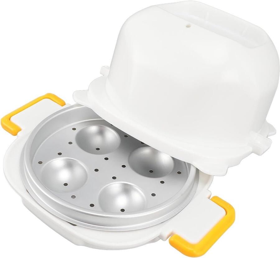 Magnetron Eierkoker Eier Koken Snelle Maaltijden Vier Eieren Tegelijk 18 x 13 cm Zwart