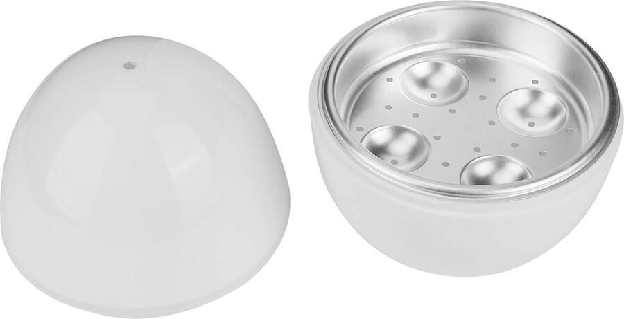 Magnetron Eierkoker Eierhouder Stomer Snel Eieren Koken Ventilatie Ontwerp 4 Eieren Rood