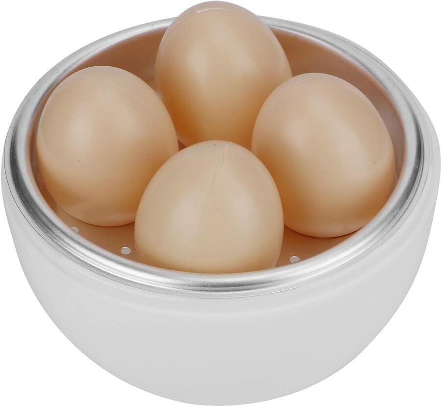 Magnetron Eierkoker Eiermaker Snel Eieren Koken 4 Eieren Capaciteit 16x13x16 cm Wit