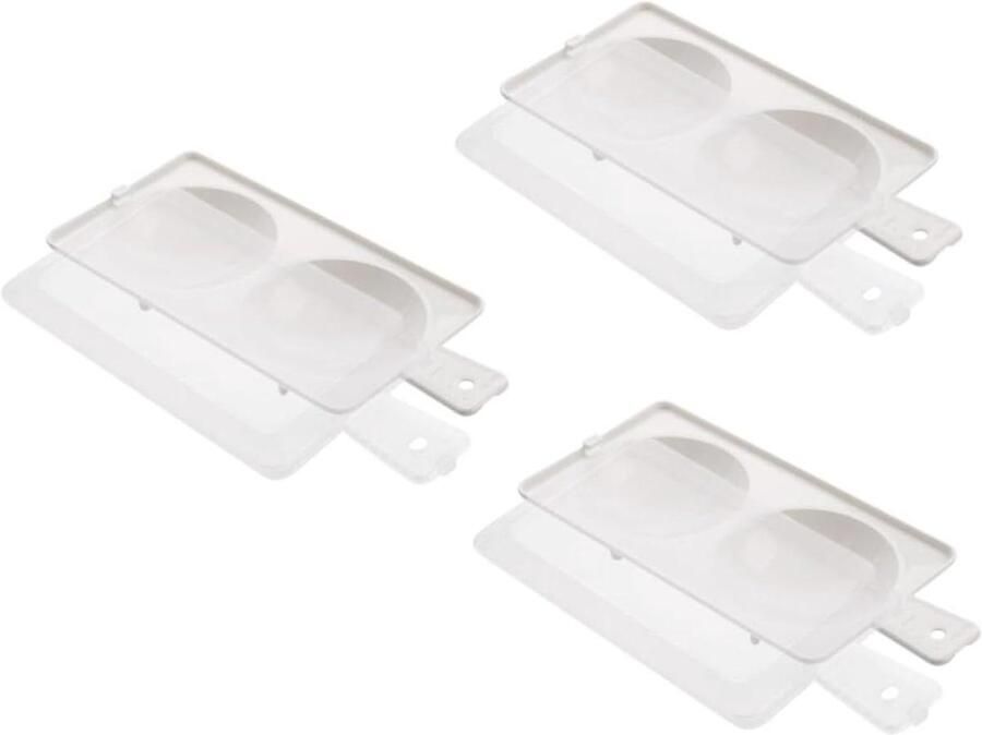 Magnetron Eierkoker Eierstroper Eierpocheerder Ontbijt Koken Compact Ontwerp 3 Sets Wit