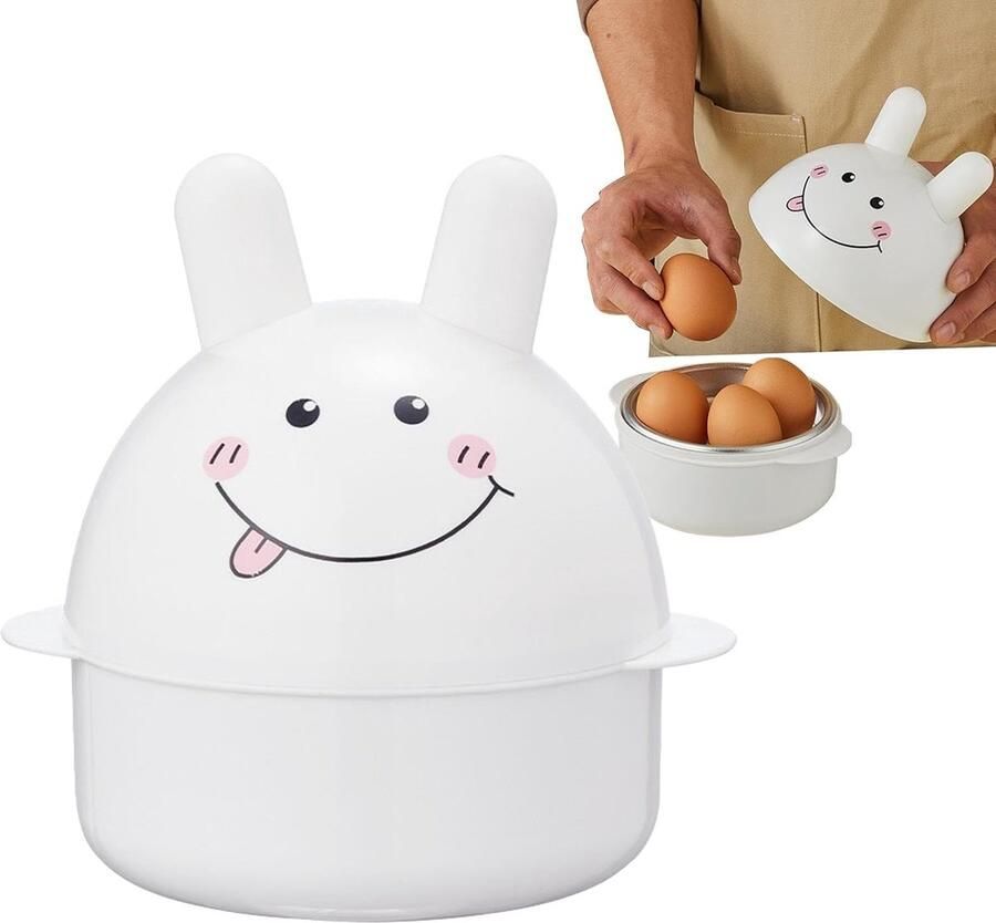 Magnetron Eierkoker Eierstroper Stomer Snel Ontbijt Maken Voedselveilig Materiaal 14x14x16 cm