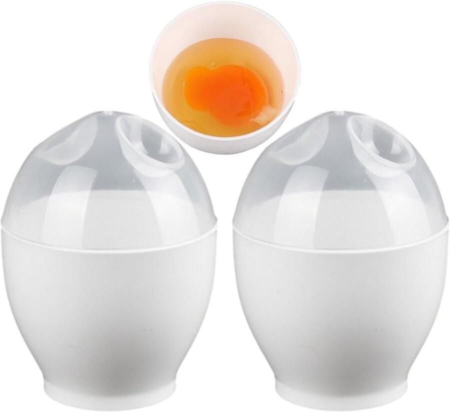 Magnetron Eierkoker en Stomer voor 2 Eieren Snel en Eenvoudig Ontbijt